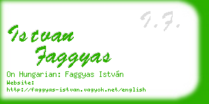 istvan faggyas business card